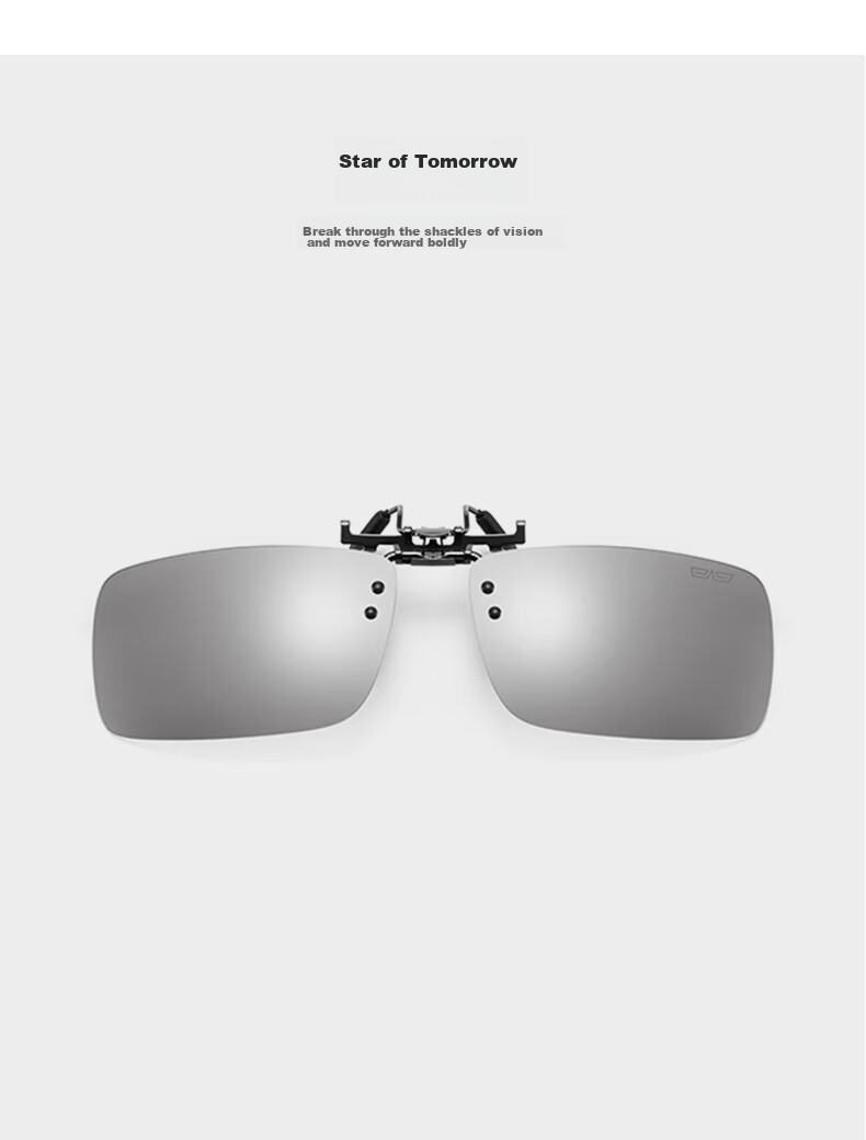 CAPONI Clip-On Sunglasses for Nearsightedness, Polarized, Specialized for Drivers, Fishing, Night Vision, And Sun Protectio 16