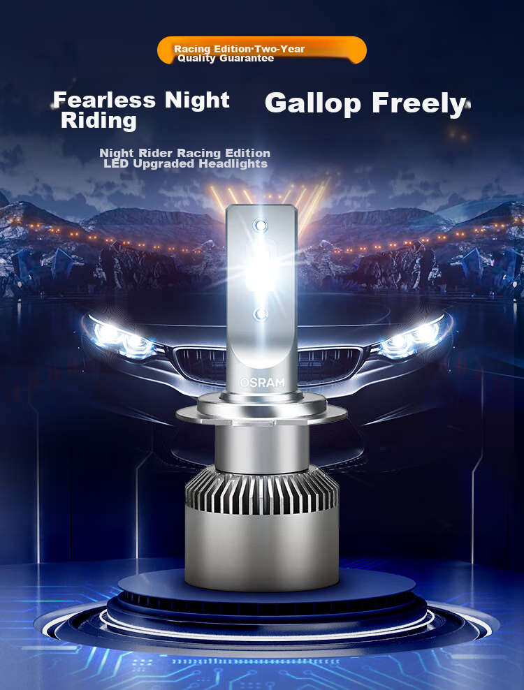 OSRAM Automotive LED Headlights, Car Bulbs for High Beam And Low Beam, Yechizhe PRO H1, 12V 35W 2
