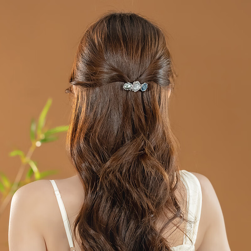 CHIMERA Small Half Bun Hair Clip Spring Clip Hairpin Hair Accessories for Women Birthday Gift