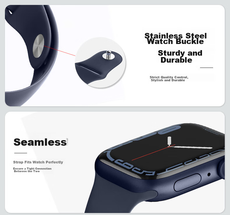 BHO [Over 1 Million Sold Online] Compatible with Apple Watch Band, Suitable for Apple Watch S12 Sports Band, IWatch S11/10/9/ultra4/se Silicone Strap 4