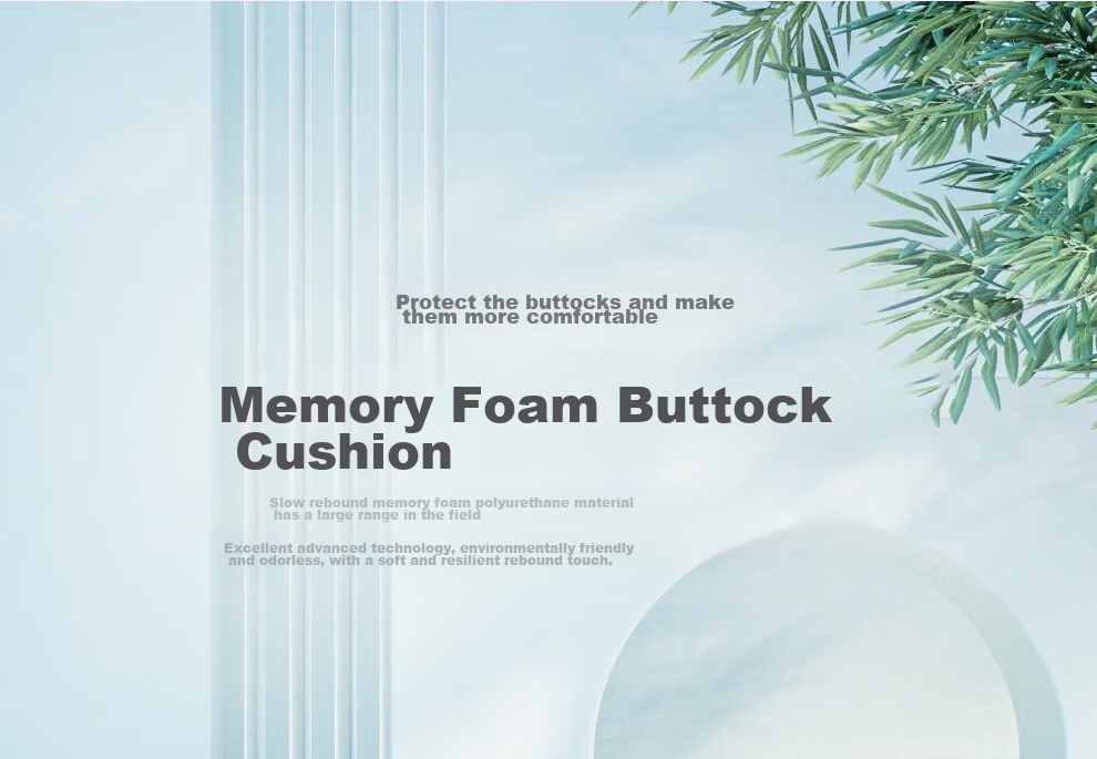 GREAT LIFE Ergonomic Memory Foam Seat Cushion for Office, Hemorrhoids, Car, Chair, Long Sitting, Students' Buttocks Pad 22