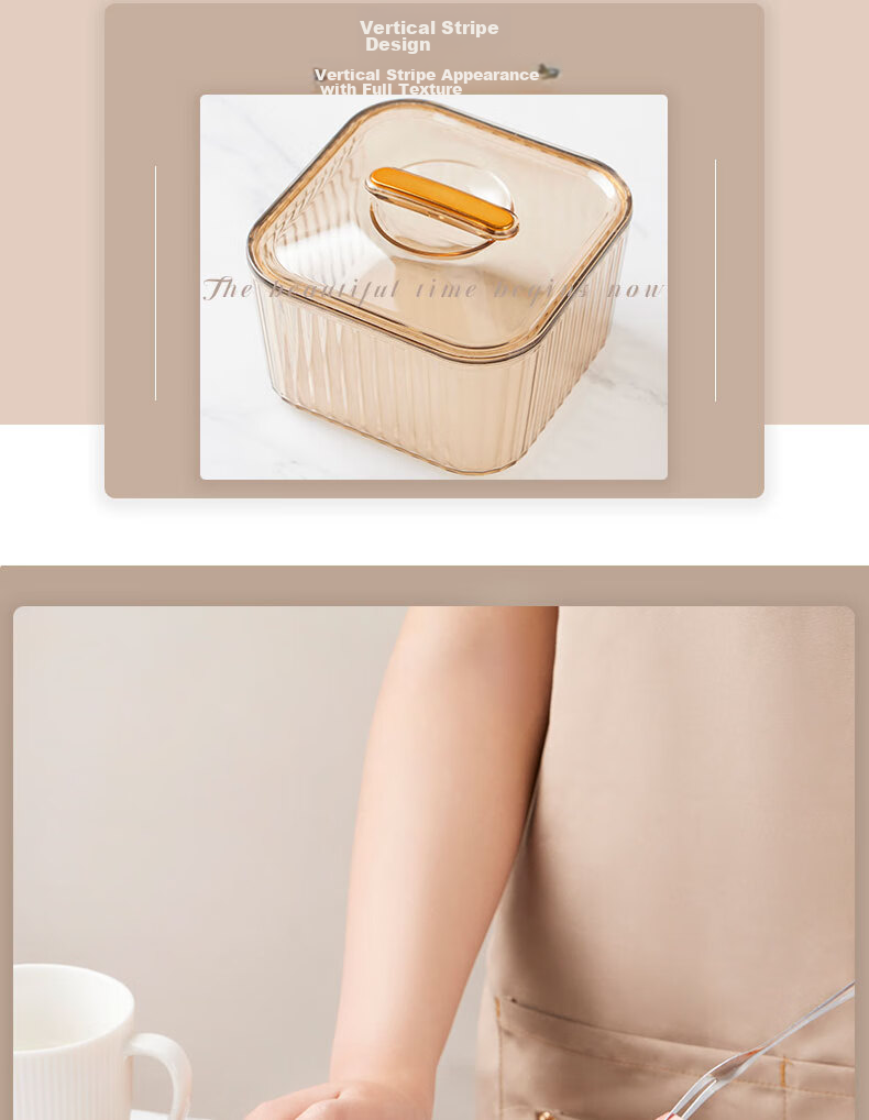 BJ Fruit And Nut Dish with Lid, High-End Divided Plate for Home Use, Candy Snack Luxury Dessert Tray, 6 Compartments, Champagne Color 17