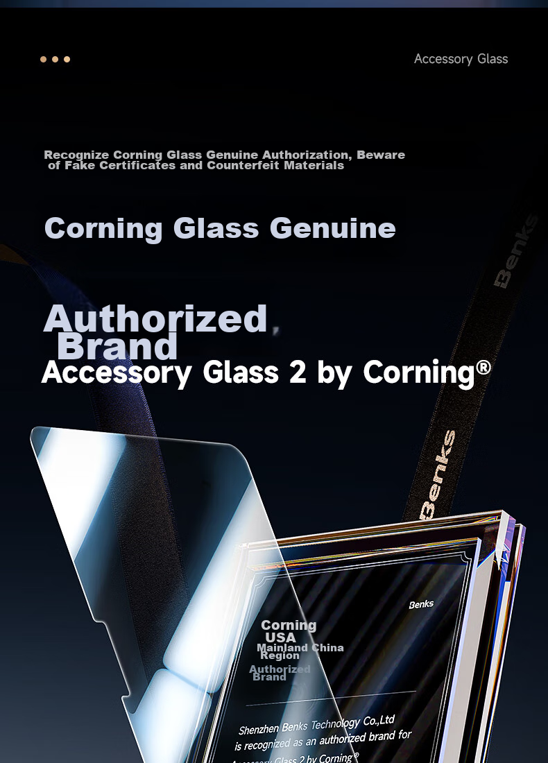 Benks Tempered Glass Screen Protector for IPad Pro 11, Compatible with 2025 New 11-Inch Apple Tablet, Full Coverage Anti-Drop Protection for 2025/24 Models, Corning High-Definition Protective Film 3