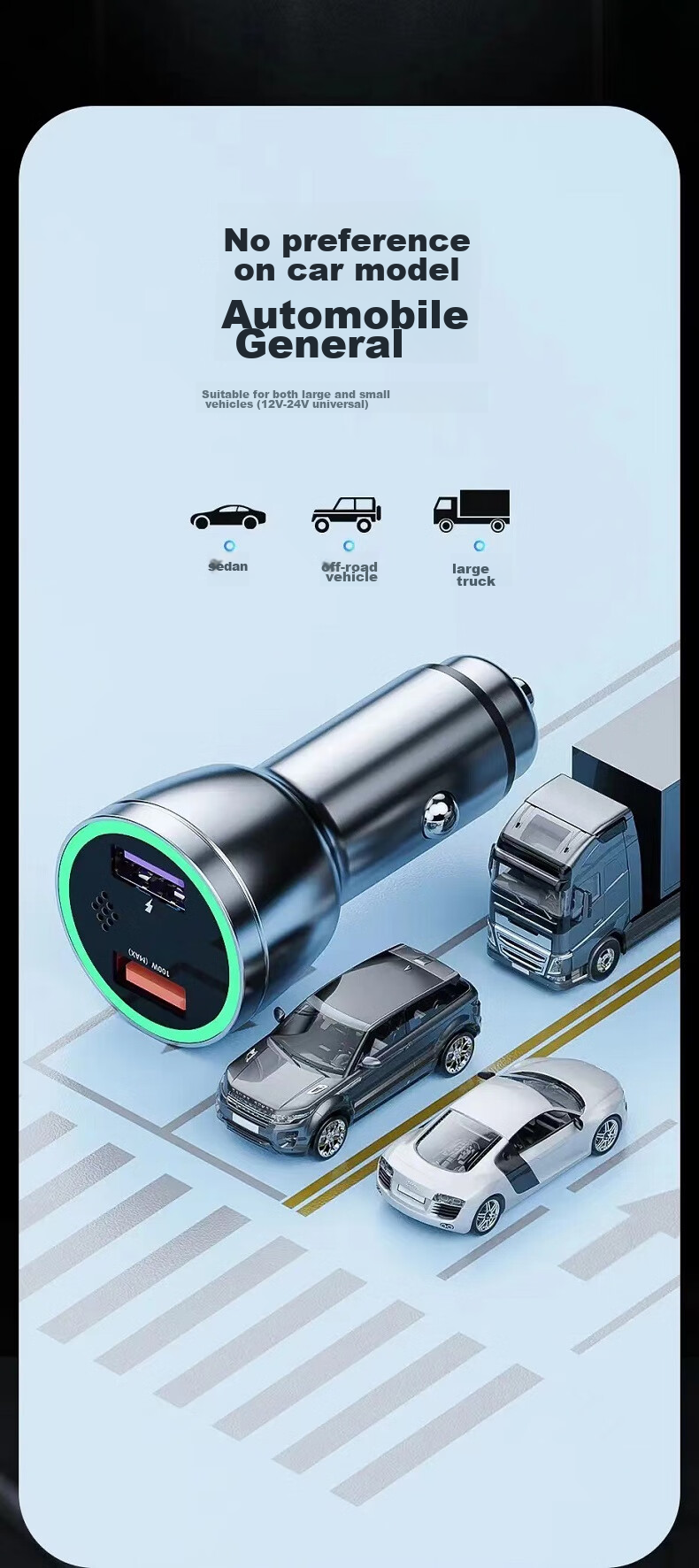 Newsmy Car Charger, 66W Super Fast Charging Cigarette Lighter Adapter, Car Charger for Negative Ion Air Purifier 6