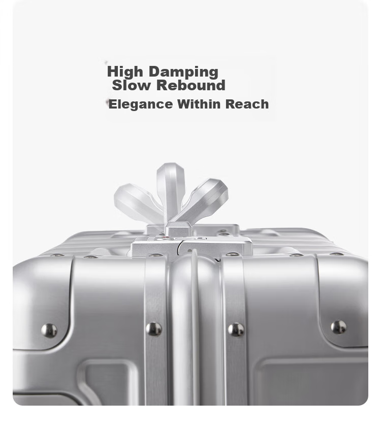JD Original "Universal Gravity" Aluminum-Magnesium Alloy Large Capacity Suitcase, 20-Inch Trolley Case, Travel Luggage, Carry-On Case, Silver Color 10