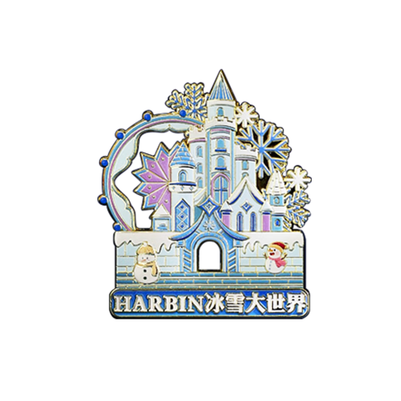 Xiaodiaojiang Chinese-Style Beijing Forbidden City Museum Cultural And Creative Refrigerator Magnet Sticker, Northeast China City Landmark Souvenir, Mid-Autumn Festival Gift for Teachers And Classmates, Harbin Ice And Snow World