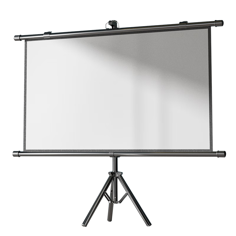 KUAIDUOXIAOWU 84-Inch 16:9 Dual-Use Screen for Wall And Stand, White Plastic 4K High-Definition Movable [No Drilling Required] Projector with Three-Color Laser for XGIMI, Jmgo, Dangbei, Xiaomi, Epso