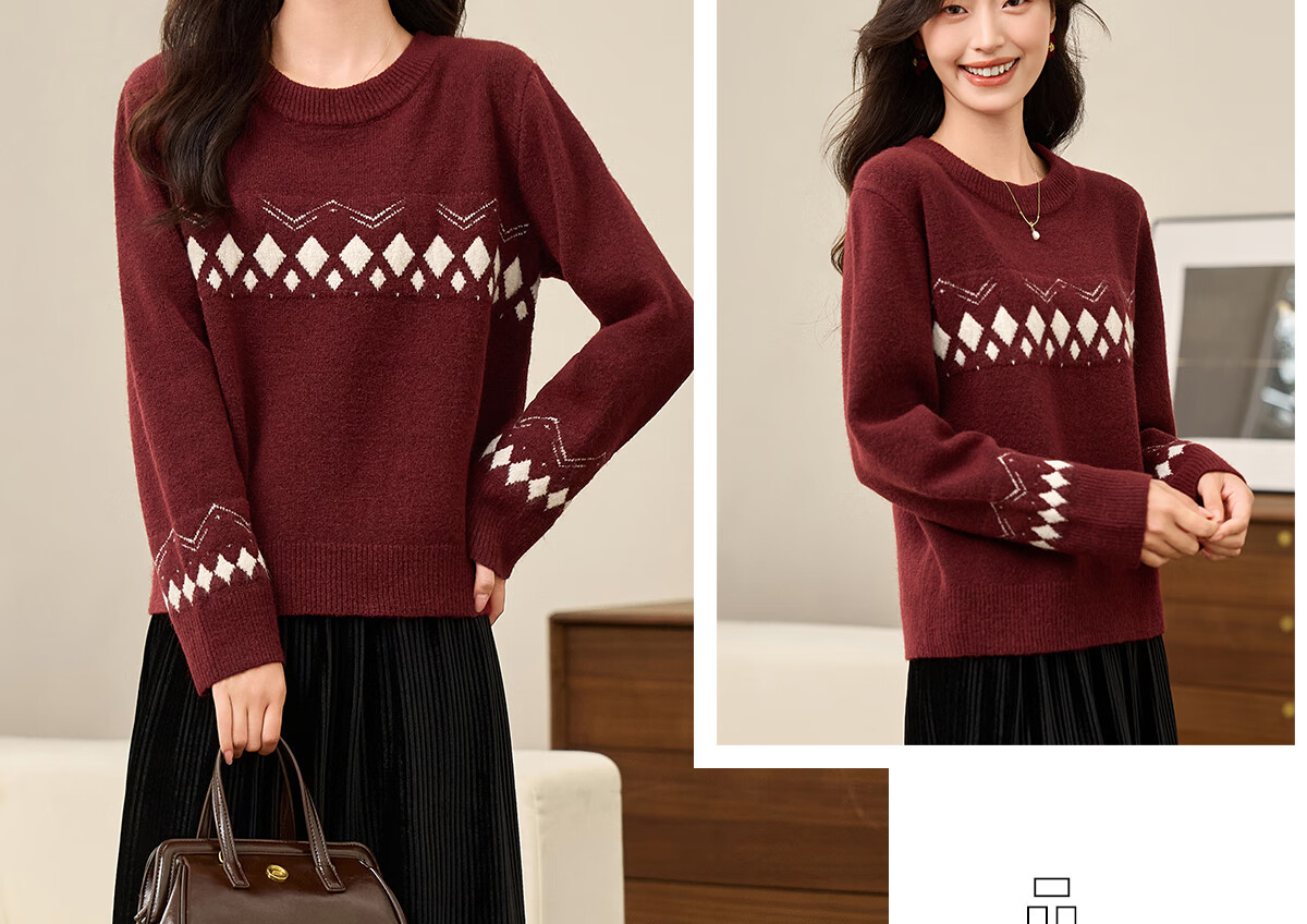 PinCai Women's Knitted Sweater Soft Pink Thick Pullover Half Turtleneck Knit Top P144Z9004 42