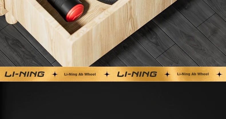 Li-Ning Ab Wheel, Abdominal Muscle Roller, Fitness Equipment for Abdominal Exercises, Double Wheel Training Device for Abdominal Fat Reduction, Men's Equipment 35