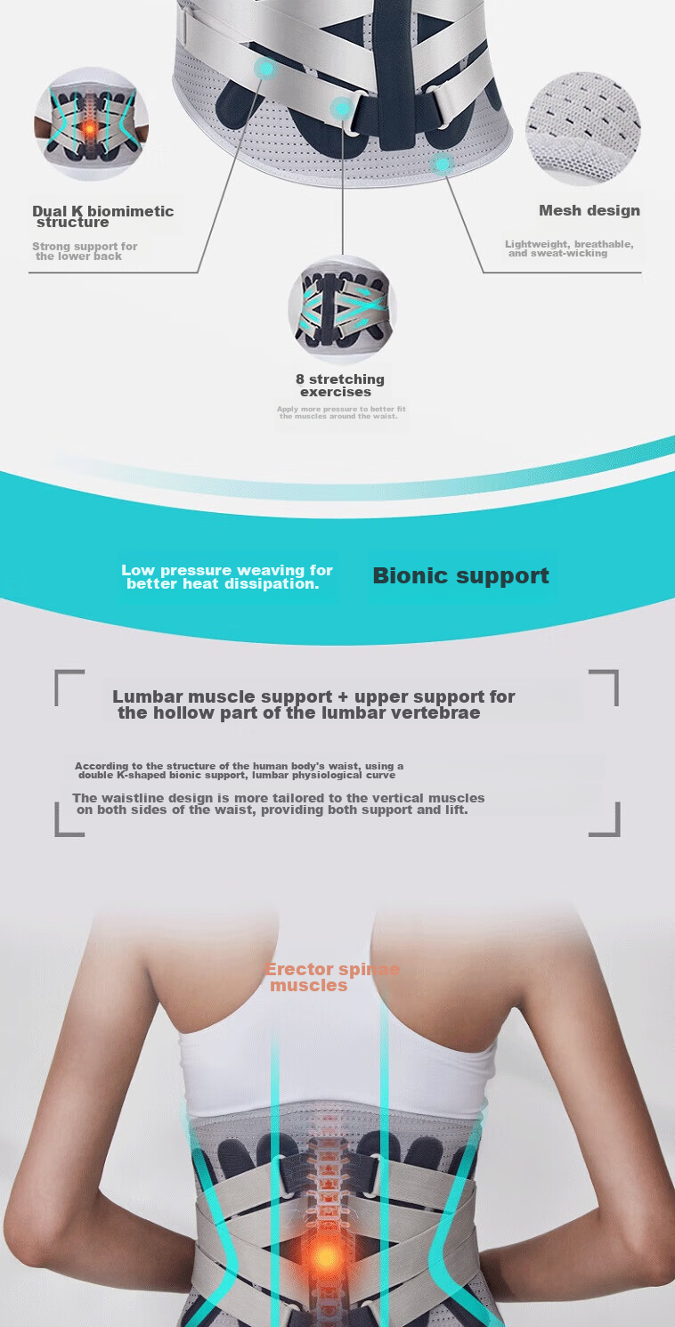 AIRPOP Back Support Belt for Herniated Disc, Lumbar Muscle Strain, Medical Device for Lumbar Disc Herniation, Summer Wear, Medical Back Brace for Prolonged Sitting 6