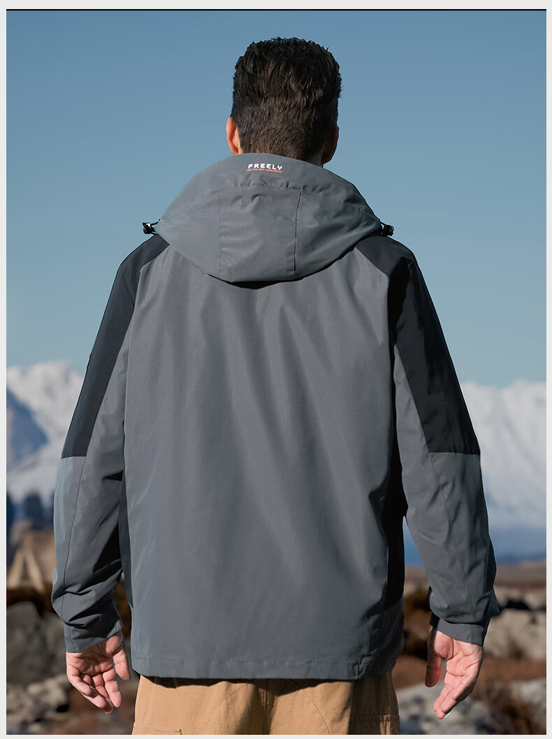 JEEP Three-In Windproof Jacket for Men, New Style for Autumn And Winter 2026, Outdoor Hooded Coat 15