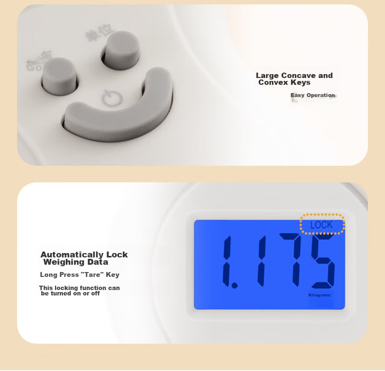 SUPOR Electronic Kitchen Scale, Gram Scale, Food And Luggage Express Handheld Scale, Portable White KGF50CJ10 13