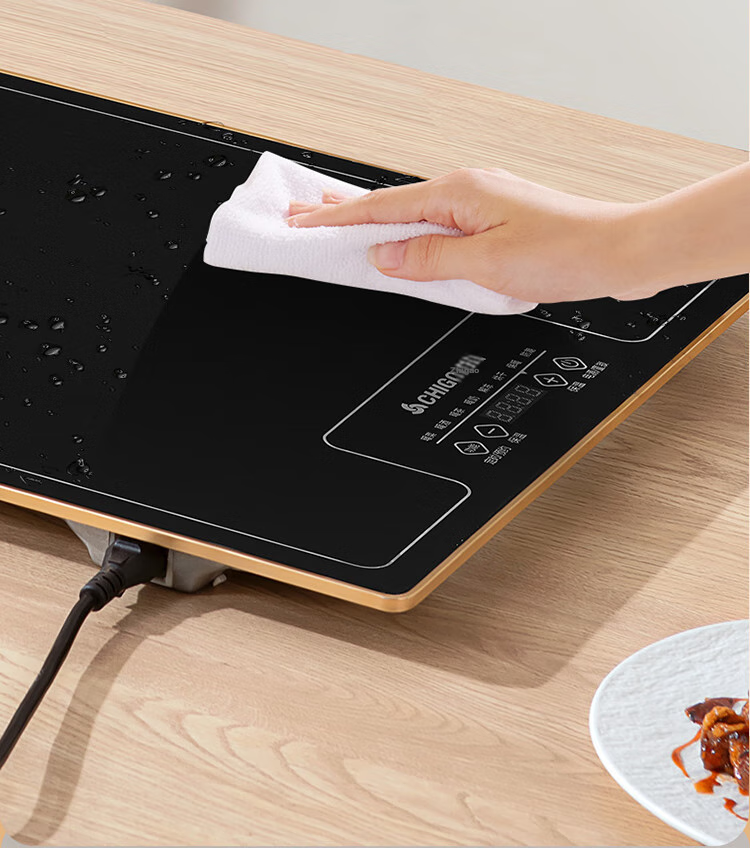 CHIGO Food Warming Plate, Hot Food Plate, Heating Plate, 2025 New Model Heating Table Mat, Rectangular Household Multifunctional Dining Table Hot Food Device, QF02H 10