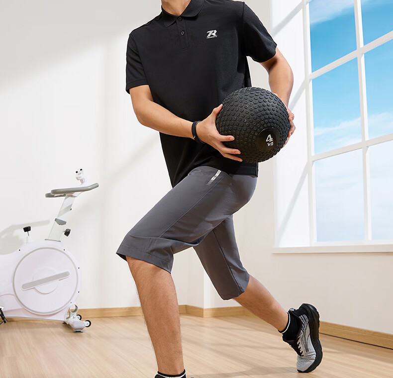 361° Men's Short Sleeve T-Shirt Spring Summer Sports Quick-Dry Running Fitness Polo Shirt 652624109H-5 19
