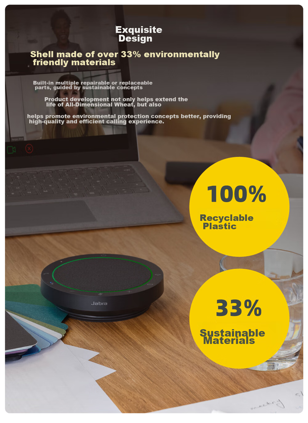 Jabra Video Conference Wireless Bluetooth Omnidirectional Microphone Speaker with Noise Reduction, 360-Degree Amplification And Sound Pickup, Speak2 75 MS (Suitable for Small Meetings) 19