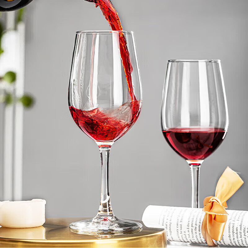 Green Apple Red Wine Glass Set 6 Pieces + Decanter + Corkscrew + Luxury Classic Wine Rack