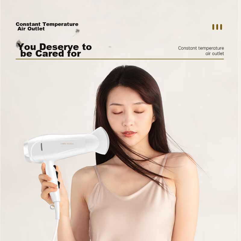 CONFU Hair Dryer for Home Use, 2000W High Power, Strong Airflow, Gentle on Hair, Hot And Cold Air, Quick-Drying, Constant Temperature, Hair Protection, Hair Dryer KF-3096