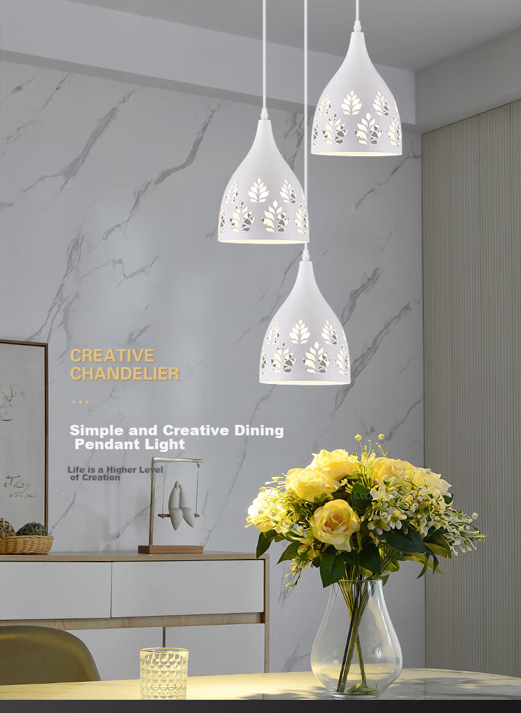 Foshanzhaoming Dining Room Pendant Light, Three-Head Ceiling-Mounted Dining Chandelier, Living Room Bedroom Bar Light, Round Disc 50623 1