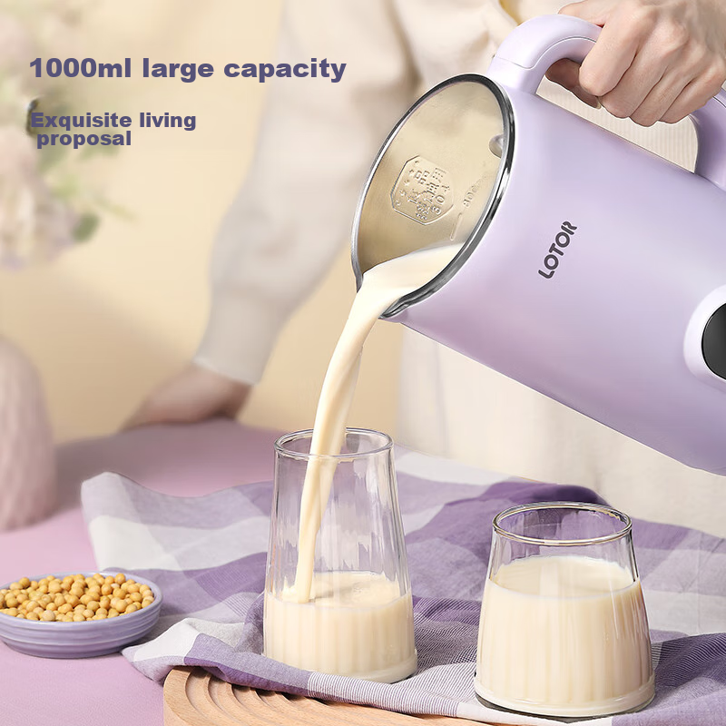 LOTOR High-Speed Blender Soy Milk Maker for Home Use, Automatic 4-5 Person Capacity, No Cooking Or Washing Required, Noise Reduction Juicer Machine for Grains And Complementary Food