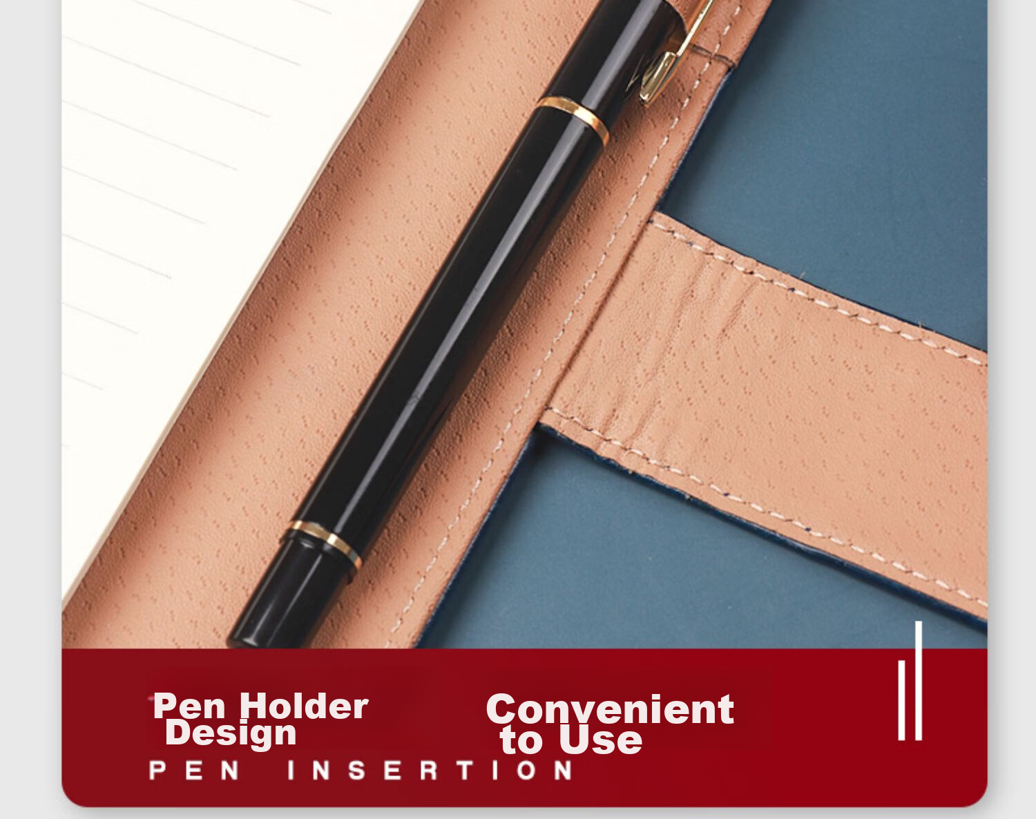 Xuchenwenju Notebook, Loose-Leaf A5 Brown, 6-Ring Binder, Simple Business High-End Leather Cover, with Buckle And Card Slots, Office Meeting Record Book, Detachable, Can Print LOGO 13