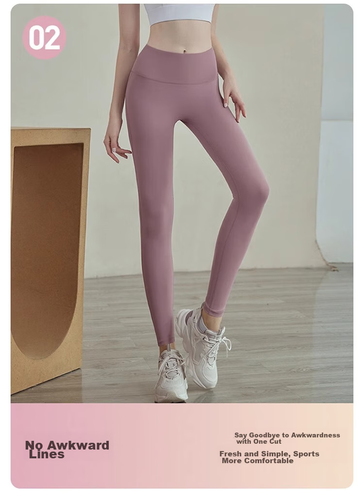 Youyou Yoga Pants for Women, High-Waisted Elastic Tight-Fitting Leggings, Outer Wear Sports Pants Two-Piece Set J21016XY Gray Purple Regular Style 2XL 13