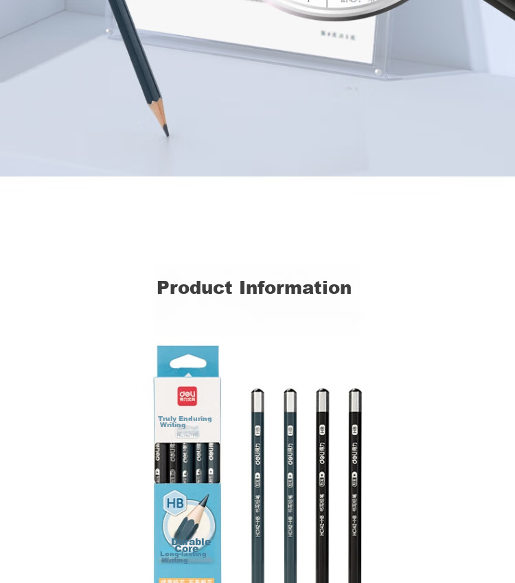 Deli Zhen Nai Xie Hexagonal Writing Pencil HB (10 Pieces/box), Drawing, Writing Practice, Doodling, HC142-HB, Student Back-To Stationery 15