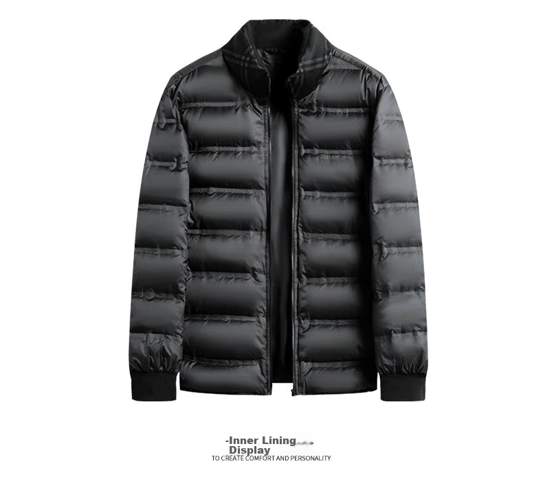 SHANSHAN Detachable Inner Lining Three-In down Jacket for Men, Goose Down Mid-Length Thick Warm Dad Coat Outerwear Men's 2XL 37