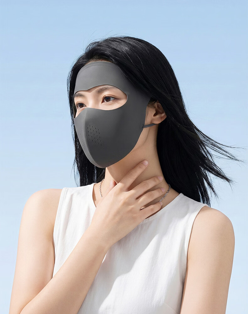 EFZ Full Face Sunscreen Mask for Women UV Protection Breathable Face Bikini Cycling Driving Ice Silk Full Face Sun Protection Mask 20