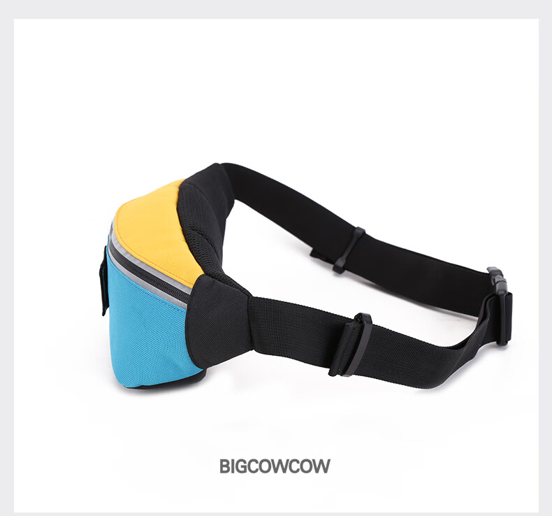 BIGCOWCOW Crossbody Bag for Men And Women, Chest Pack, Casual Shoulder Bag, Waist Pack, Messenger Bag, Men's Bag, Sports Bag for Women, Blue/yellow 12