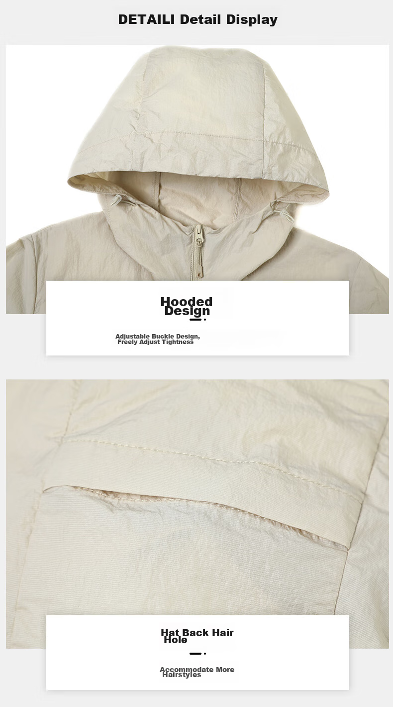 Pioneer Camp Fengdie Sun Protection Jacket for Women, Summer Lightweight Outer Layer, Breathable Outdoor Original Yarn Sun Protection Clothing, UV-Resistant Skin Coat 30