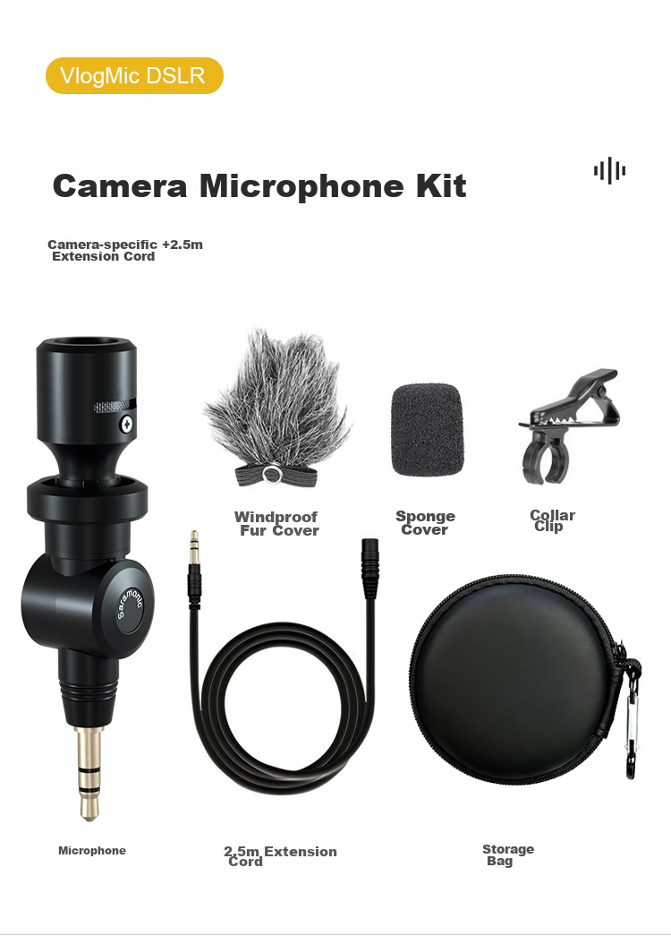 Saramonic SR-XM1 Camera External Microphone for DSLR Shooting, Short Video Interviews, Live Streaming, High-Definition Audio Recording, Small Microphone Device 9