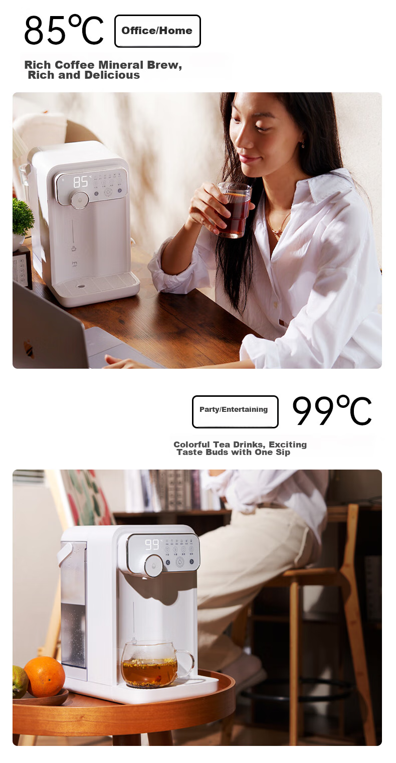 JMEY Instant Hot Water Dispenser, Home Countertop Instant Hot Water Machine, Small Desktop Drinking And Boiling All-In Milk Maker, Electric Kettle, Portable Water Boiler, Thermos Cup W3 Single Unit 5