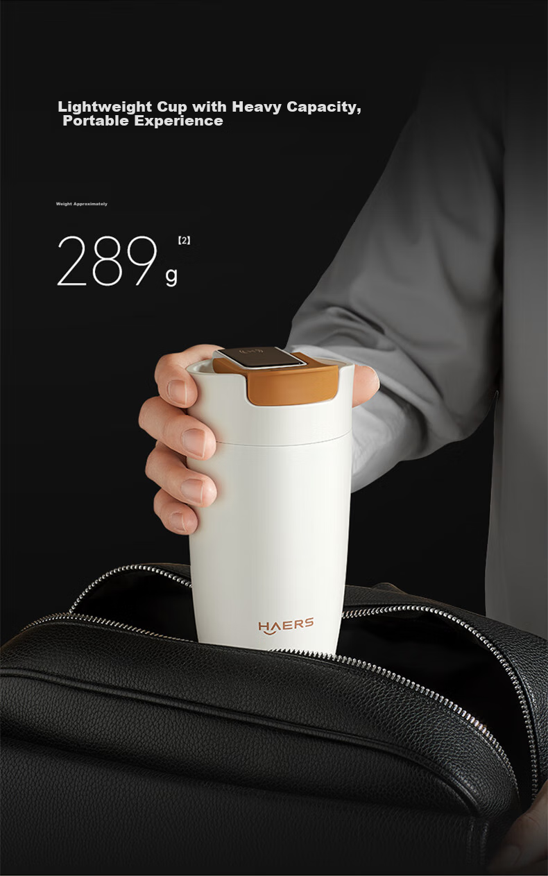 Hongmengzhixuan Haersi Insulated Mug, Smart Coffee Cup, Stainless Steel Cup, Large Capacity Water Bottle, Mid-Autumn Festival Gift, for Men And Women, Suitable for Gifting 6