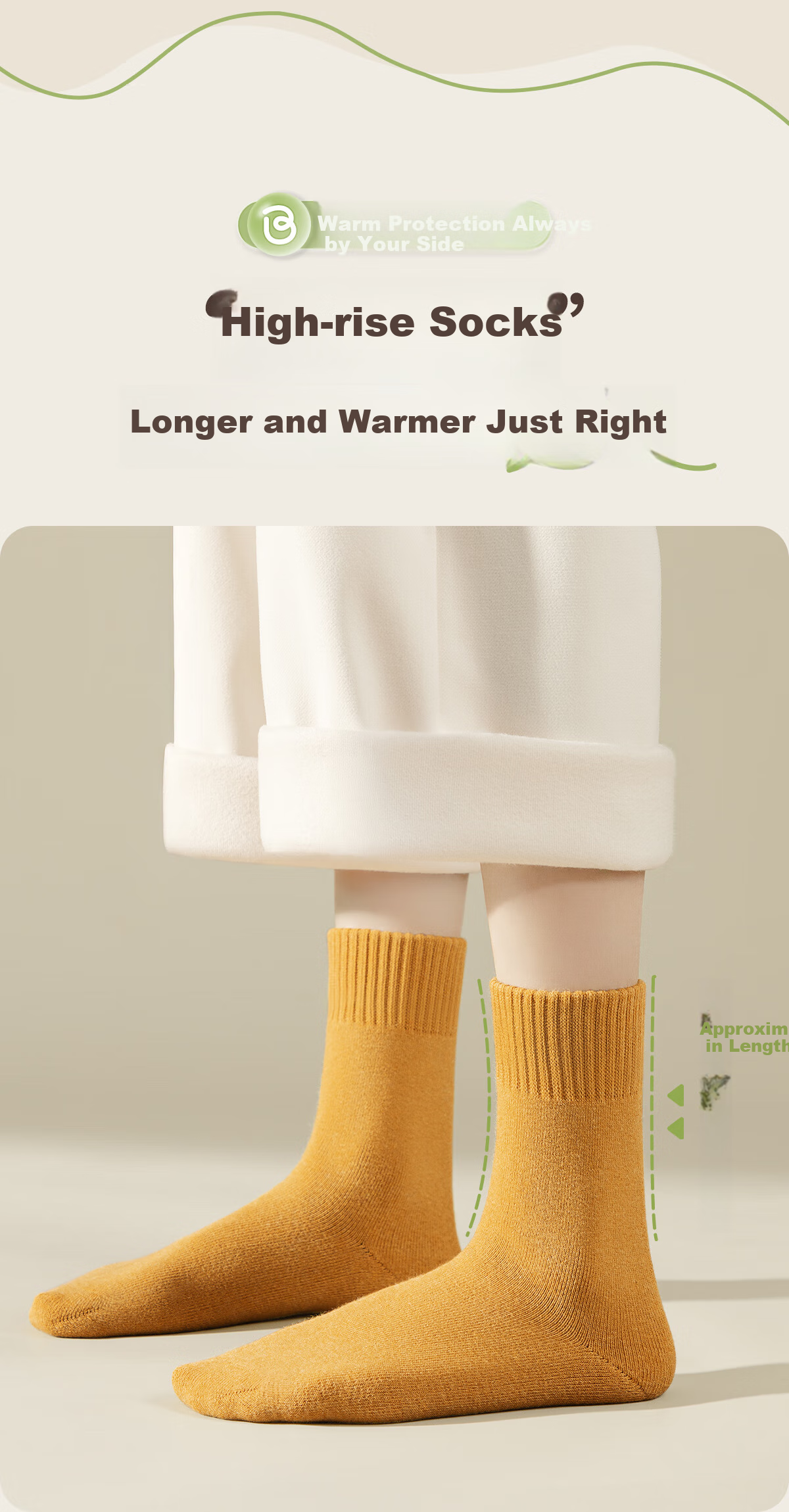 BADIGAO Disposable Socks for Men And Women, Daily Wear Fleece-Lined Mid-Calf Socks, Versatile for Autumn And Winter Travel, No-Wash Odor-Resistant 6
