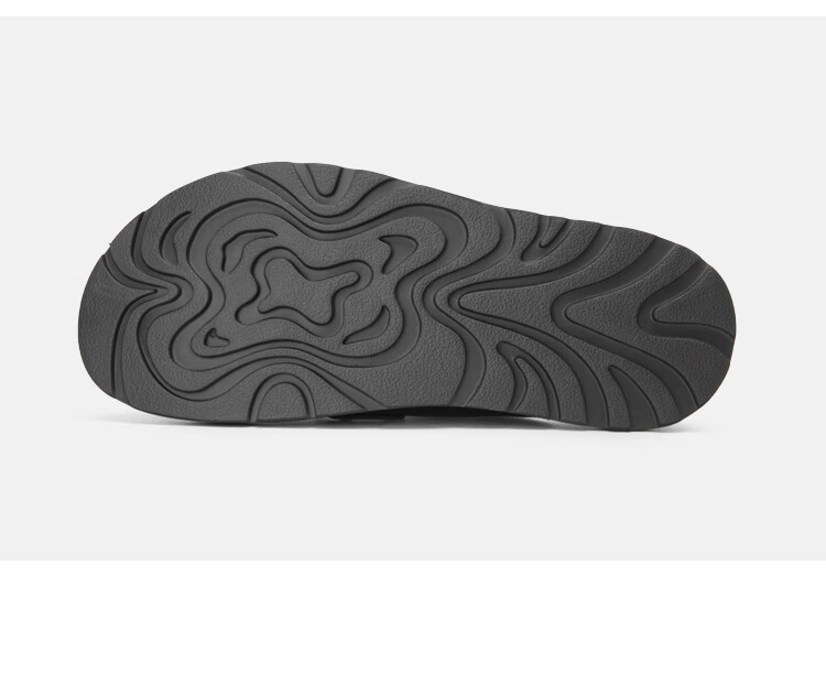 Goldlion Men's Summer Wearable Slippers Men's Velcro Sandals G542520008AAF Black Size 40 9