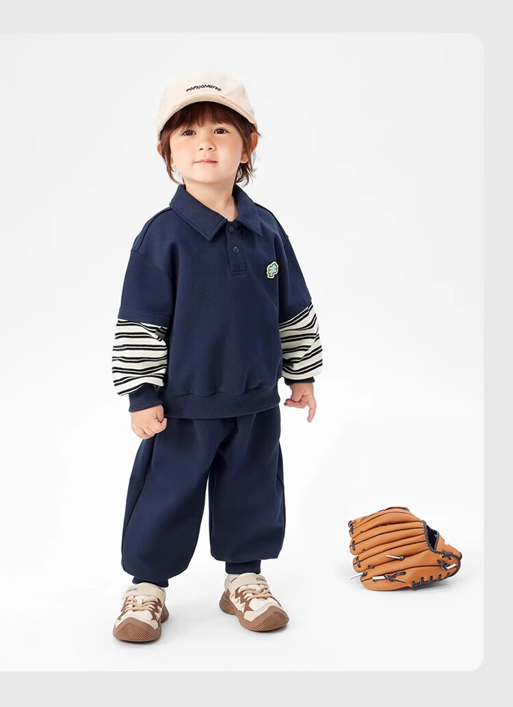Ciciibear 2025 Spring New Baby Boys' Sports Sweatshirt Children's Stylish Top Set 23