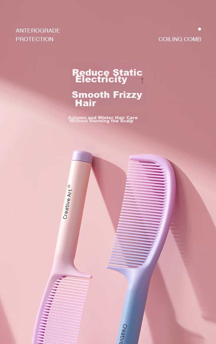 Creative Art Comb for Girls, Pointed Tail Comb with Fine Teeth, Hair Styling Comb, Pointed Tip Fine-Tooth Parting Comb, Hair Brush for Children And Students' Dormitory 1