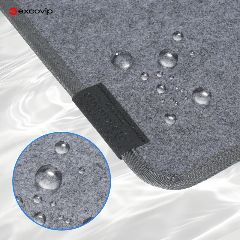 EXCO Edge-Locked Felt Mouse Pad, Computer Desk Mat, Extra Large Size, Office And Gaming Use, Wear-Resistant, Non-Slip Rubber Bottom, Thickened Desk Mat, E-Sports Keyboard Pad, 1000*500mm, Dark Gray 0381 5