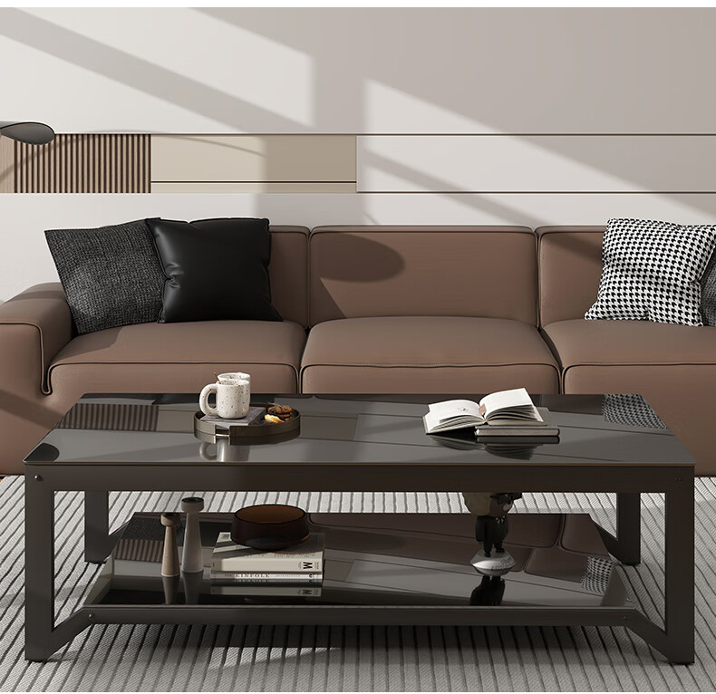 Fanshe Coffee Table, Living Room Coffee Table, Office Coffee Table, Home Living Room Glass Small Apartment Sofa Coffee Table, Modern And Simple 1