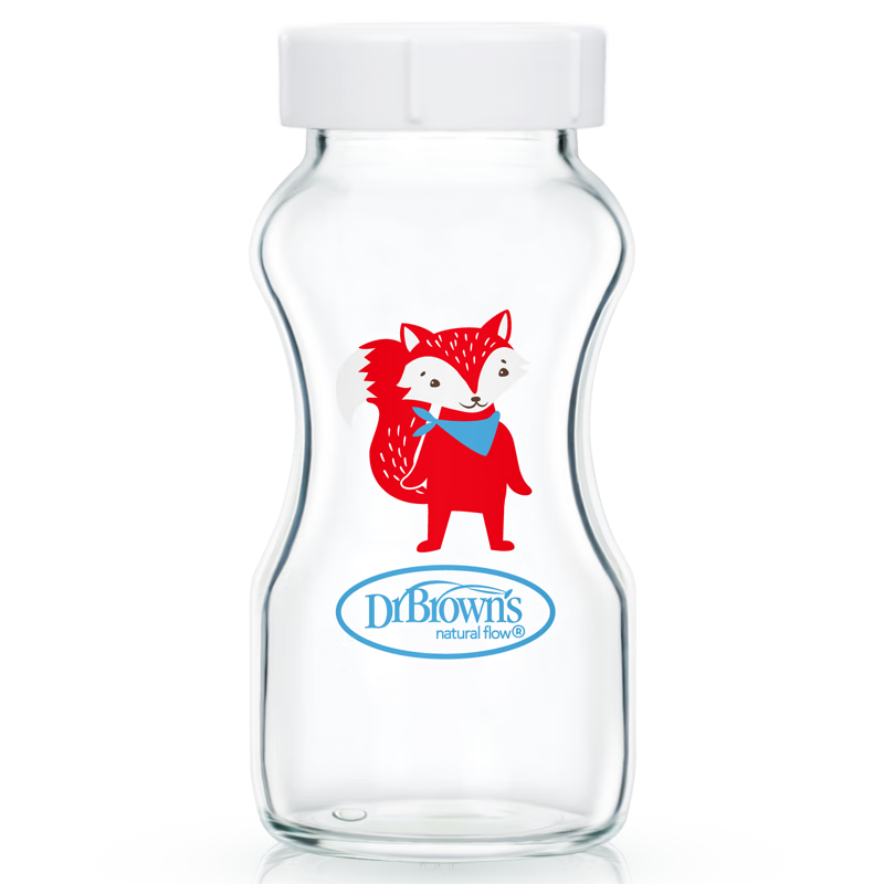 Bulangboshi Glass Replacement Bottle 270ml, Mom's Breast Milk Storage Bottle, Original Wide-Mouth Body, Xiaoliao