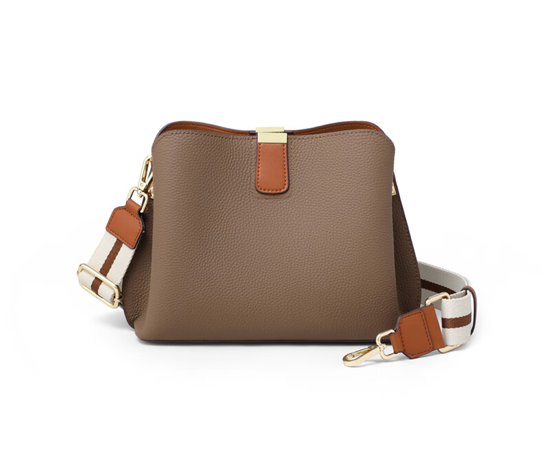 Aiqinghai Top-Grain Leather Handbag, Women's Crossbody Bag, Shoulder Bucket Bag, Stylish Birthday And Mother's Day Gift, Practical Present for Mom 7