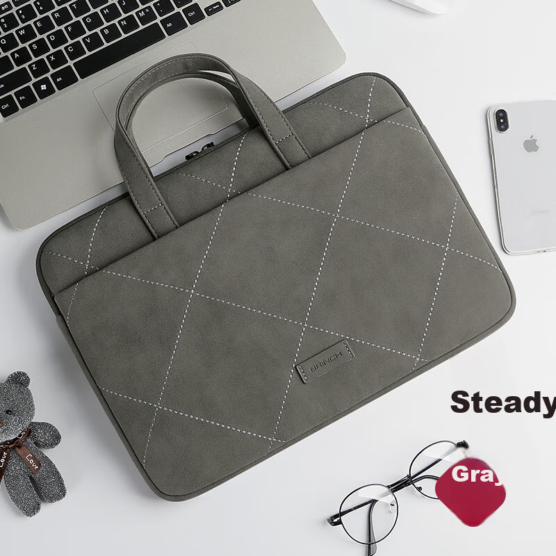 BRINCH Laptop Bag for Women, 15.6-Inch Business Commute Simple Style Suitable for Apple Huawei Laptops