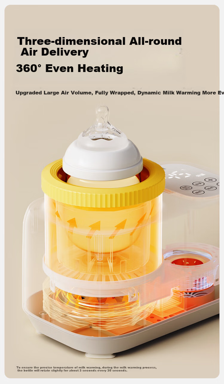 Boboduck Milk Warmer And Shaker All-In Baby Bottle Warmer/Shaker/Warmer/Thawing 4-In Milk Warmer 6277 13