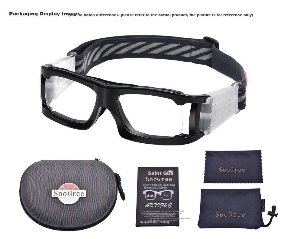 SooGree Sports Glasses for Nearsightedness, Soccer Goggles, Basketball Glasses, Anti-Fog Competition Glasses Frame, Prescription Available 14