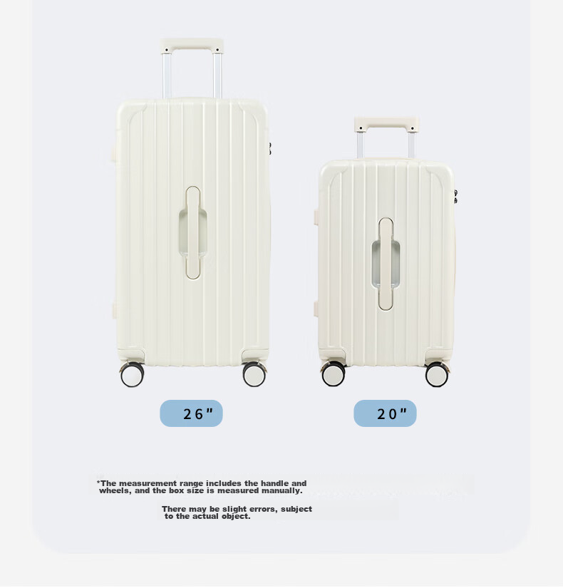 LEXON French Brand Large Capacity 26-Inch Suitcase, Business Travel Luggage, Spinner Wheels Trolley Case, Student Password Lock Suitcase 17