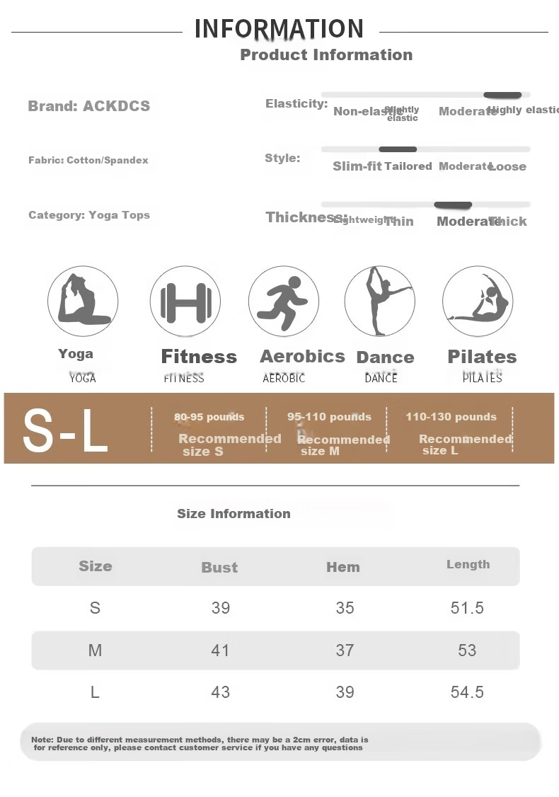 ACKDCS Yoga Top for Women, Slimming High-Elasticity Outer Wear Sports Top, Dance Pilates T-Shirt, Running Fitness Top 5