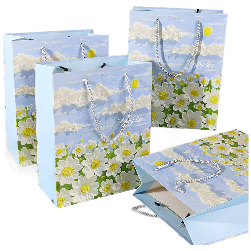 Extreme Space Gift Bags Set of 4 Chinese New Year Gift Bags Engagement Wedding Favor Bags Packaging Paper Tote Bags Kraft Paper Bags