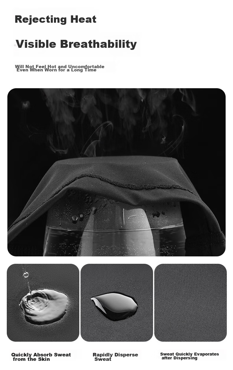 BIKEBROS Cycling Balaclava Helmet Liner, Outdoor Sun Protection Face Mask, Spring And Summer Full-Face Ice Silk Face Guard, Windproof Small Cap, for Men And Wome 9