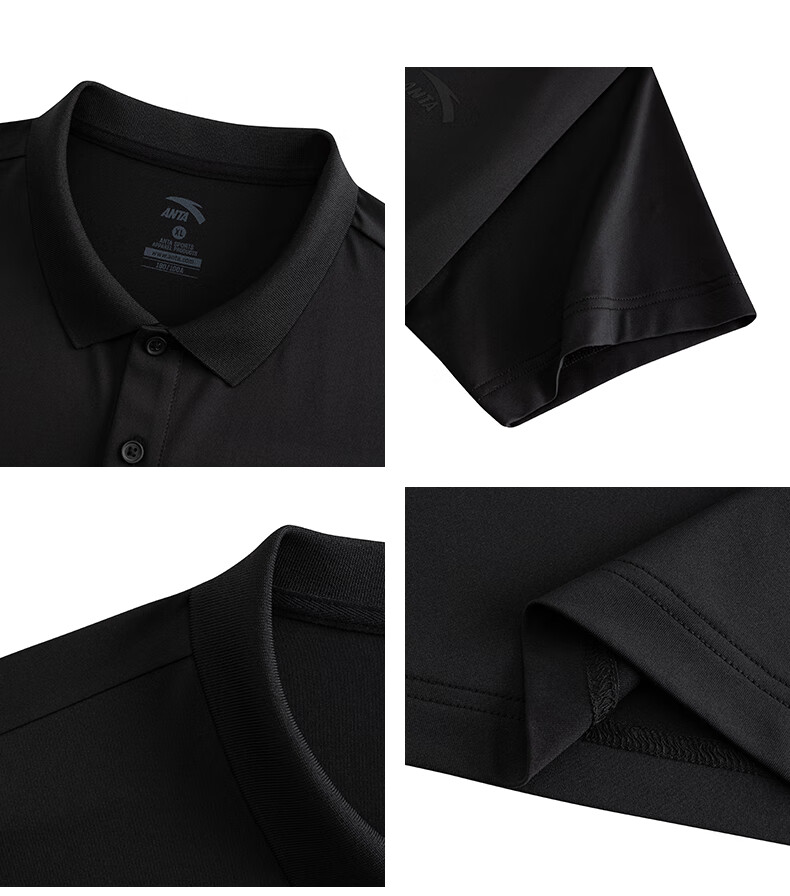 Anta Xingdong Polo | Casual Collared Short Sleeve Men's Summer Quick-Dry Business Commuter Colorful Polo Shirt Top 32