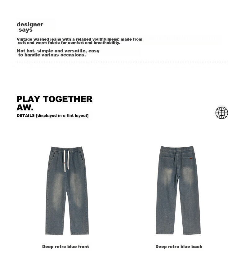 RIGORER Men's Jeans: Lightweight, Soft, Versatile, Retro Straight-Leg Casual Pants 21